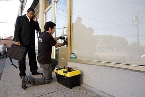 Locksmith providing commercial services
