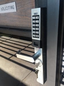 replacement key pad for business door in Scottsdale