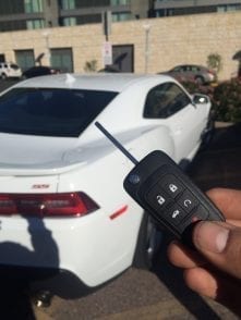 Replacement car key for 2014 Chevy Camaro